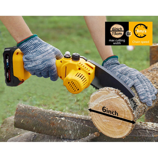 Portable 6-Inch Electric Saw - Handheld Woodworking Essential